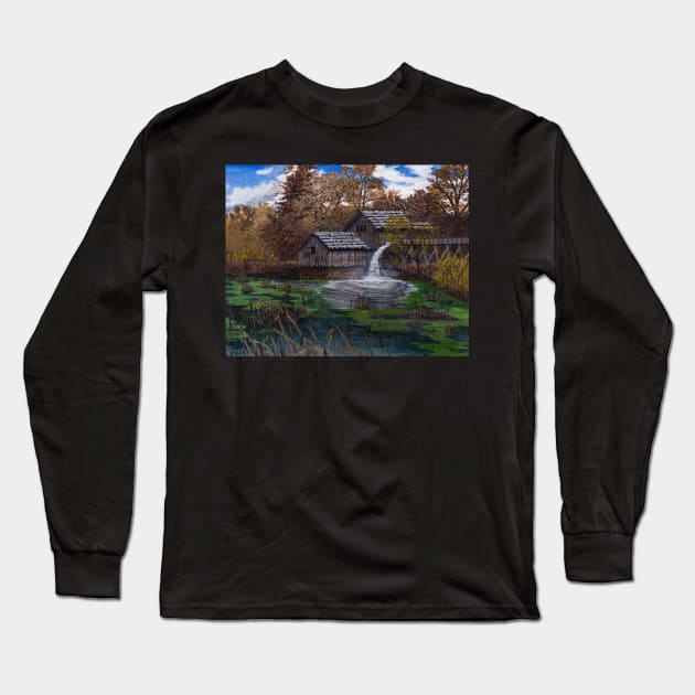 The Old Mabry Mill Long Sleeve T-Shirt by Matt Starr Fine Art